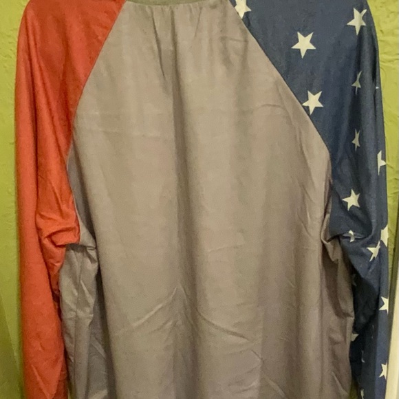 Patriotic Star Long Sleeve Tee - Picture 2 of 4